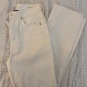 Citizens Of Humanity White Straight Leg Jeans